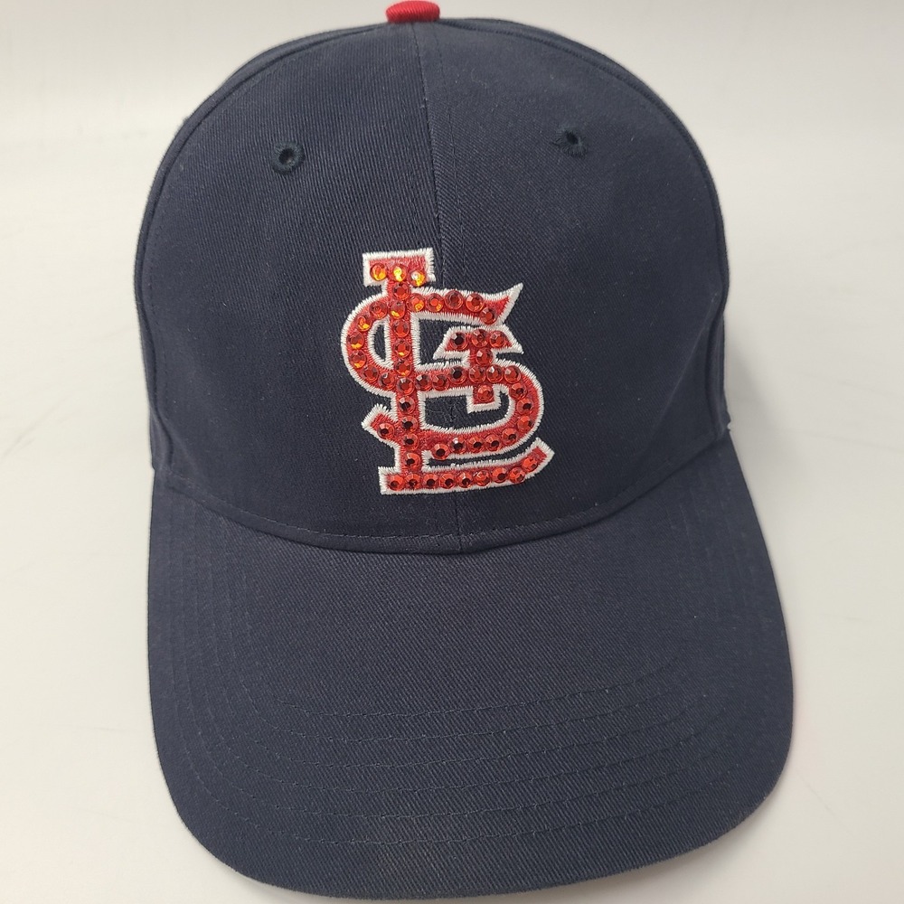 Women St Louis Cardinals Hat‎ Adjustable Fan Favorite Blue MLB Bedazzled Casual